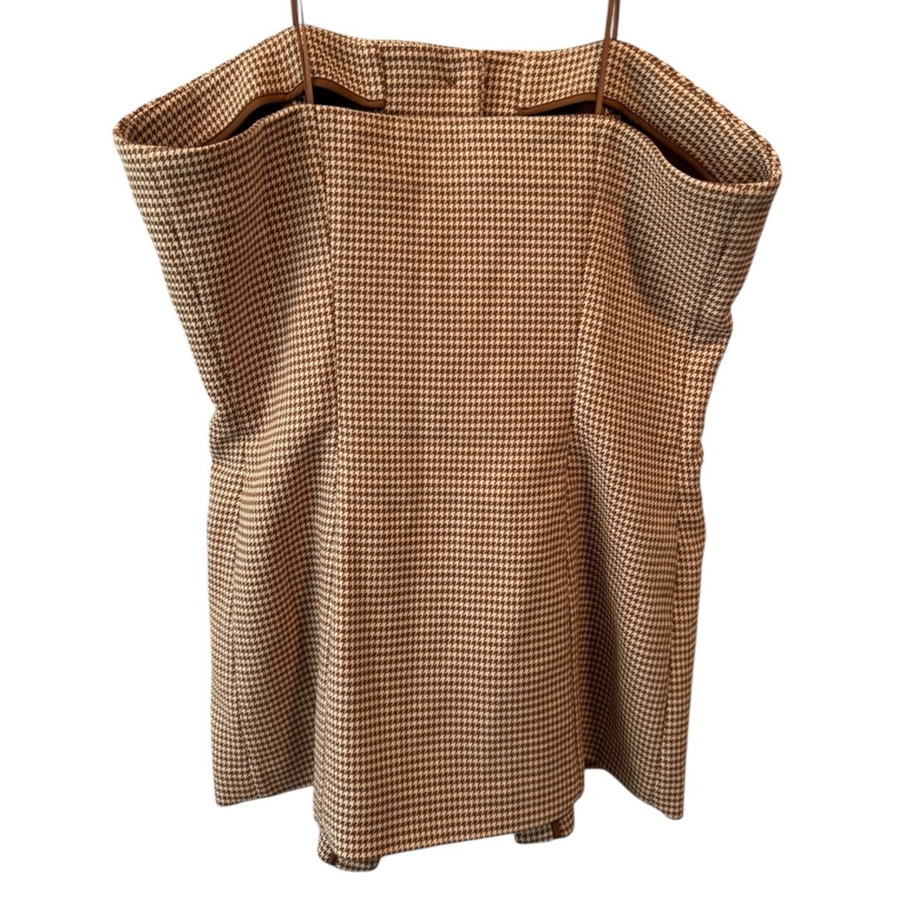Favorite Daughter Phoebe Bustier Strapless Houndstooth 14 - Picture 7 of 9
